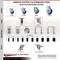 Service Caster 3 Inch 316SS Blue Polyurethane 12mm Threaded Stem Caster Lock Brake, 2PK SS316TSTTL20S314-PPUB-BLUE-M1215-2S2 - alternate 3